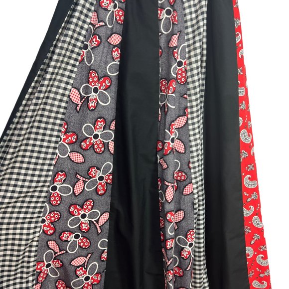 VTG 70's Care Free Fashions Multi Patterned Maxi Skirt - Picture 2 of 7
